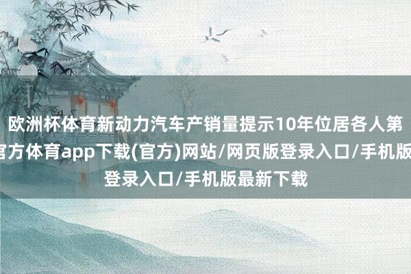 欧洲杯体育新动力汽车产销量提示10年位居各人第一-世博官方体育app下载(官方)网站/网页版登录入口/手机版最新下载