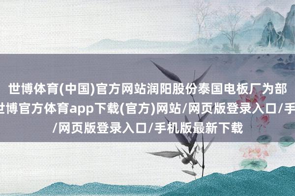 世博体育(中国)官方网站润阳股份泰国电板厂为部分停工情景-世博官方体育app下载(官方)网站/网页版登录入口/手机版最新下载