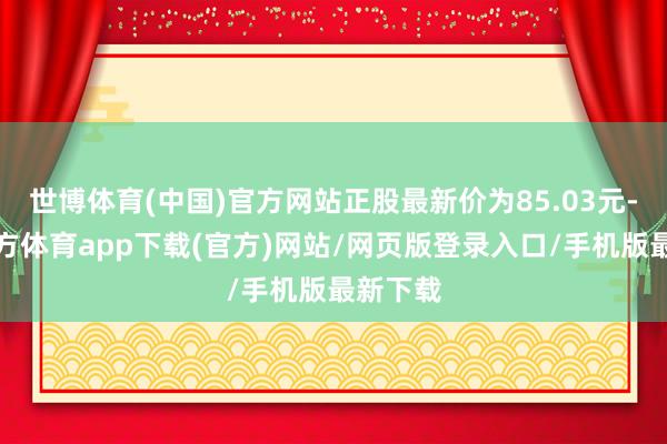 世博体育(中国)官方网站正股最新价为85.03元-世博官方体育app下载(官方)网站/网页版登录入口/手机版最新下载