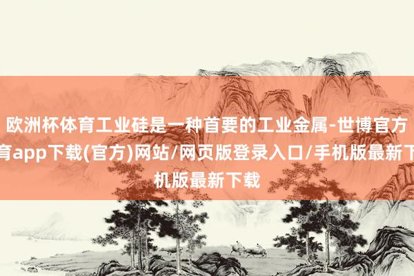 欧洲杯体育工业硅是一种首要的工业金属-世博官方体育app下载(官方)网站/网页版登录入口/手机版最新下载