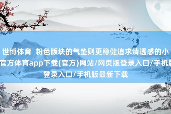 世博体育  粉色版块的气垫则更稳健追求清透感的小少女-世博官方体育app下载(官方)网站/网页版登录入口/手机版最新下载