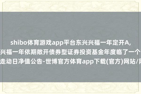 shibo体育游戏app平台东兴兴福一年定开A,东兴兴福一年定开C: 东兴兴福一年依期敞开债券型证券投资基金年度临了一个市集走动日净值公告-世博官方体育app下载(官方)网站/网页版登录入口/手机版最新下载