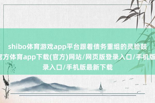 shibo体育游戏app平台跟着债务重组的灵验鼓动-世博官方体育app下载(官方)网站/网页版登录入口/手机版最新下载