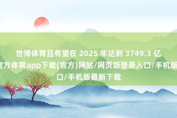 世博体育且有望在 2025 年达到 3749.3 亿元-世博官方体育app下载(官方)网站/网页版登录入口/手机版最新下载